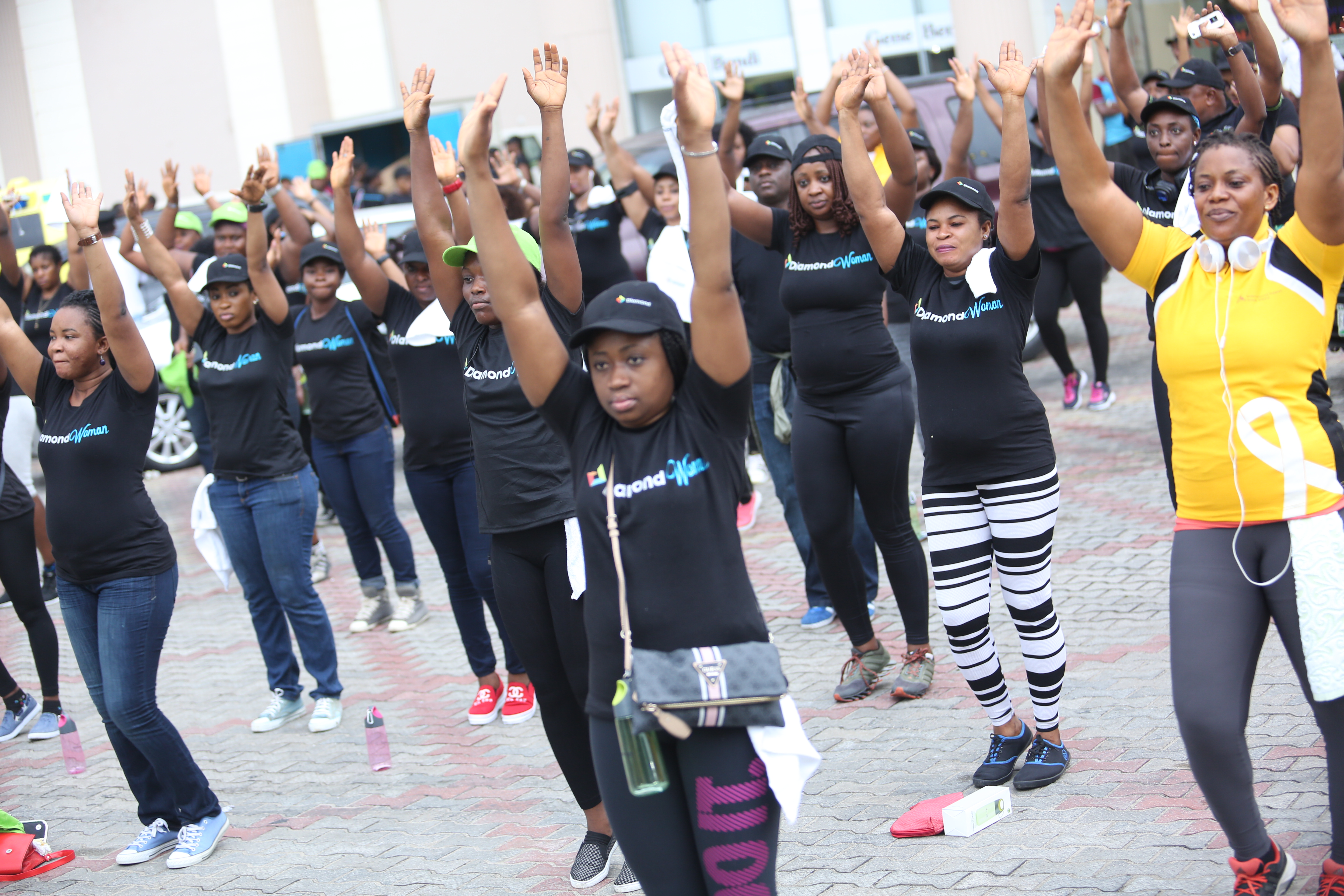 People walking in Nigeria's 2015 Endo Walk