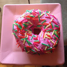Sprinkle-covered donut