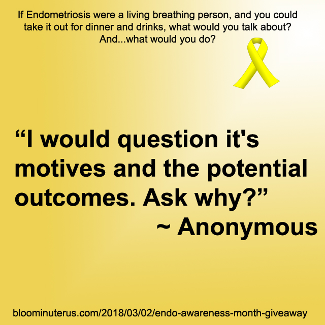 I would question it's motives and the potential outcomes. Ask why?