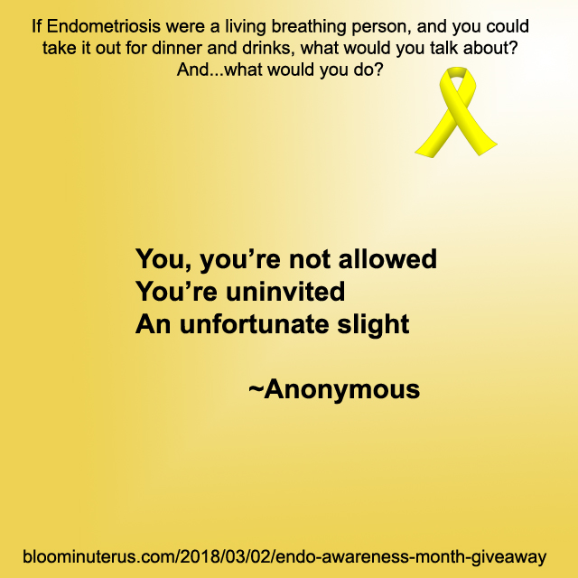 "You you're not allowed.  
You're uninvited.
An unfortunate slight"