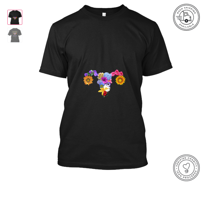 Bloomin' Uterus t-shirt
