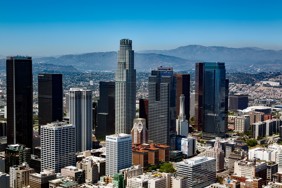 Cityscape of downtown Los Angeles