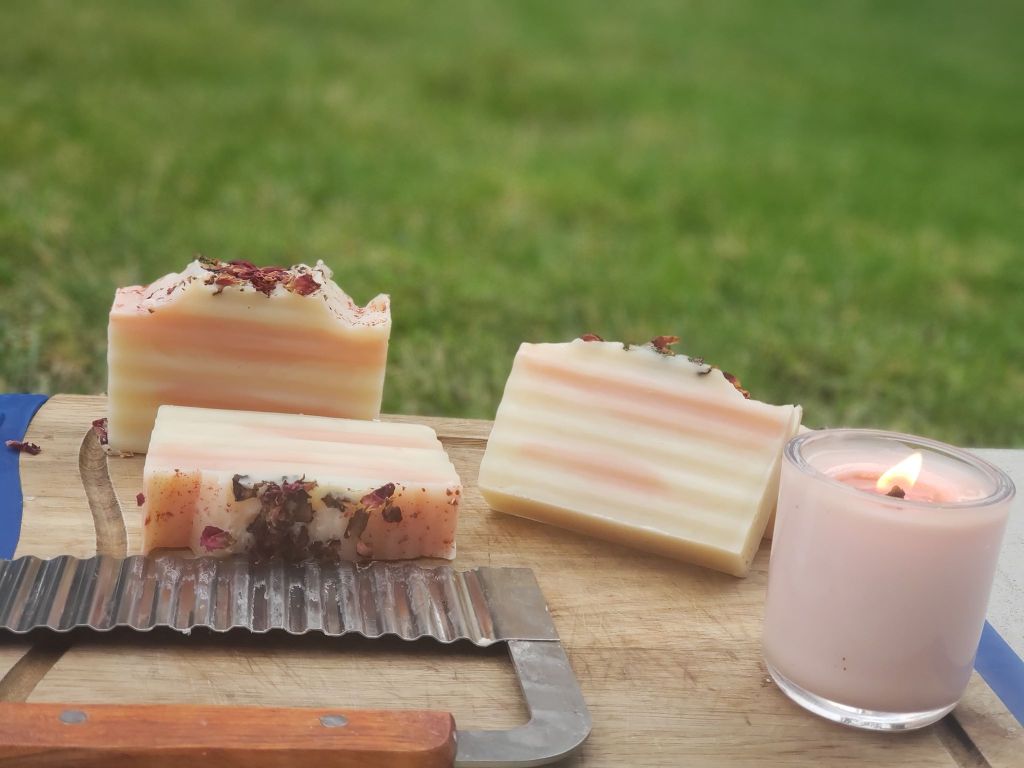 Soap and candle by Special Flower Oil, Co,