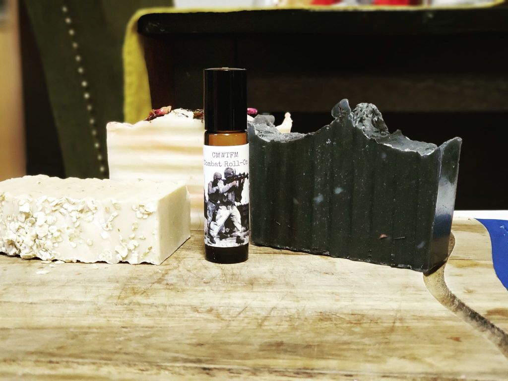 Soap and essential oil roll-on by Special Flower Oil, Co,